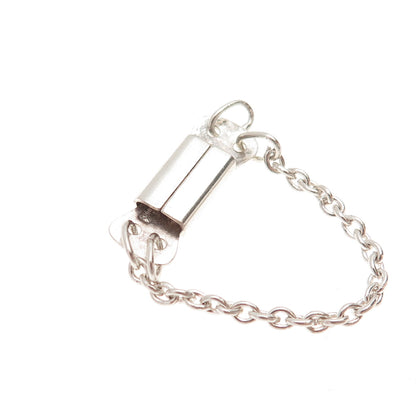 800 Silver Vintage Poland Bracelet / Necklace Box Lock Clasp