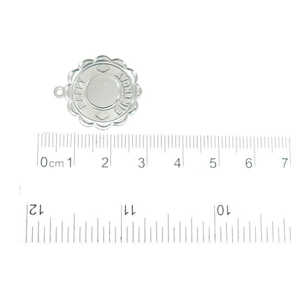 CREA 925 Sterling Silver Vintage Happy Birthday Charm Pendant
