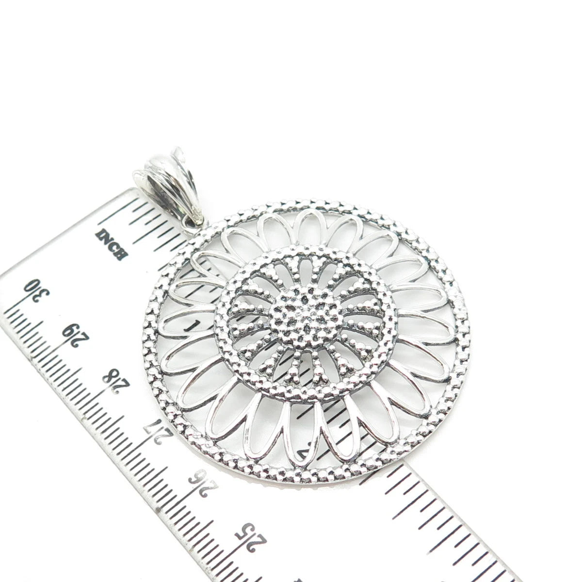925 Sterling Silver Vintage Italy Milor Ornate Pendant
