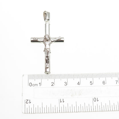 925 Sterling Silver Vintage Crucifix Cross Religious Pendant