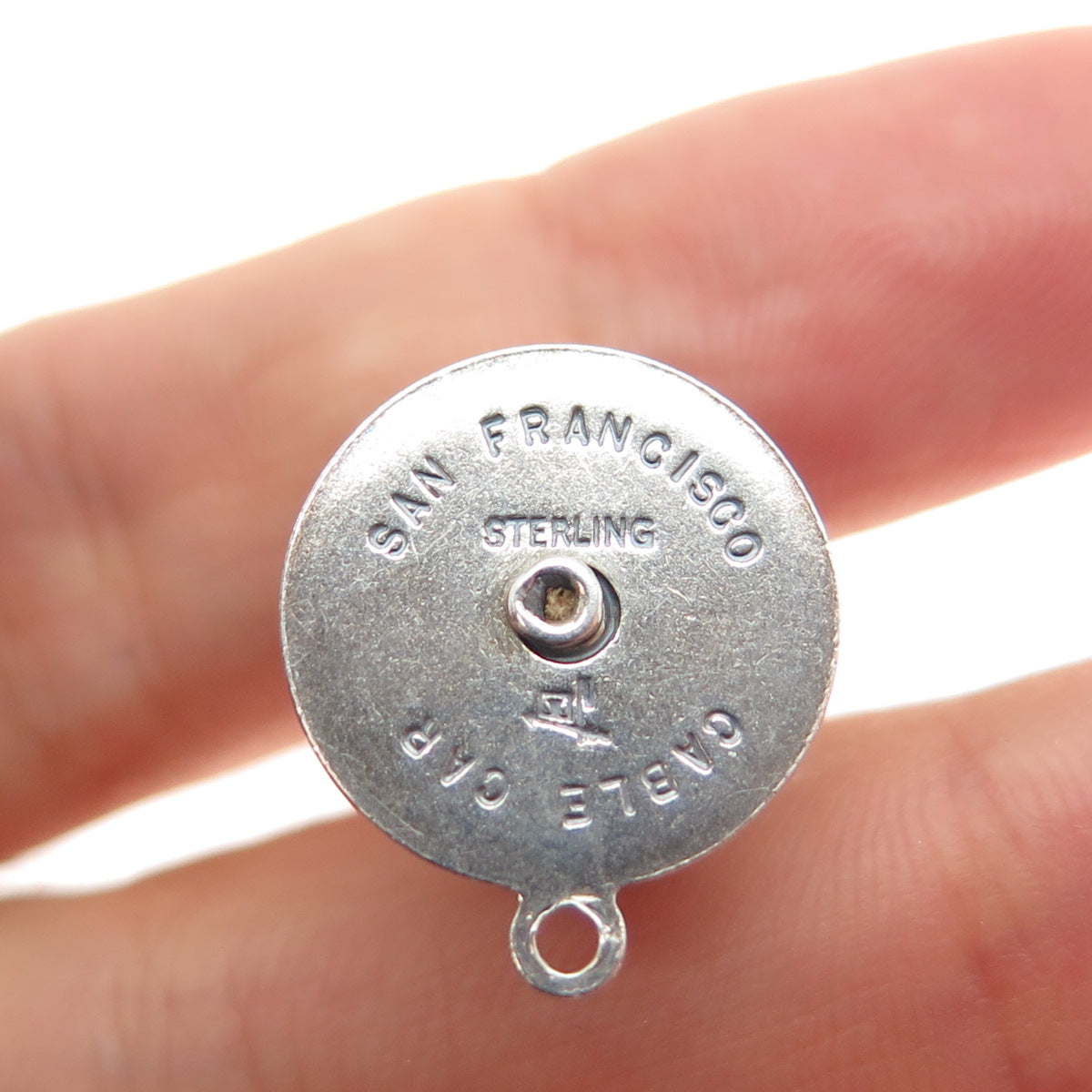 BELL TRADING POST 925 Sterling Silver Vintage SF Cable Car Mini 3D Charm Pendant