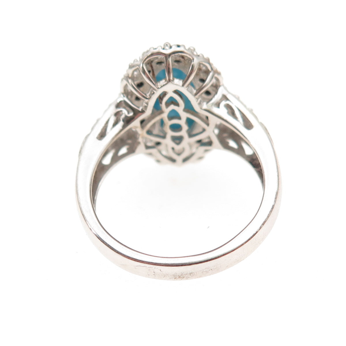Chuck Clemency 925 Sterling Silver Real Turquoise & Black Spinel Ring Size 8