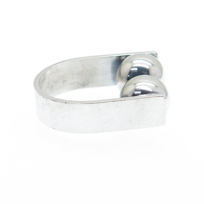 KUPITTAAN KULTA 925S Sterling Silver Vintage Finland Modernist Ring Size 5.25