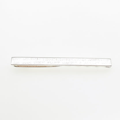 925 Sterling Silver Vintage PINK England East London / Go Arsenal Tie Clip