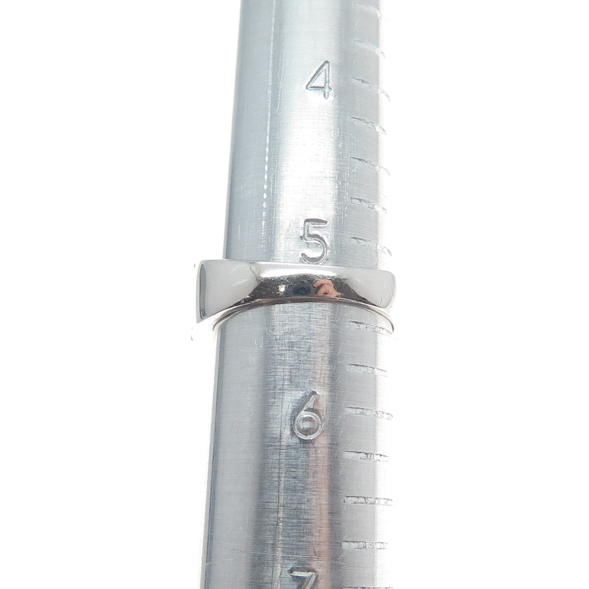 925 Sterling Silver Real Emerald-Cut Red Garnet C Z Half Eternity Ring Size 5.5