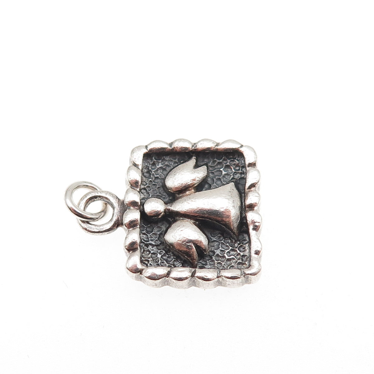 PB Paul Brackna 925 Sterling Silver Vintage Guardian Angle Mini Charm Pendant