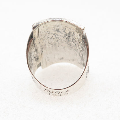 925 Sterling Silver Antique 1947 Korea Engraved Albert Name Ring Size 9
