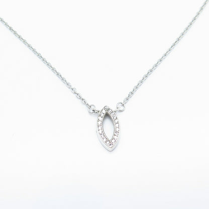 925 Sterling Silver C Z Rolo Chain Necklace 17"