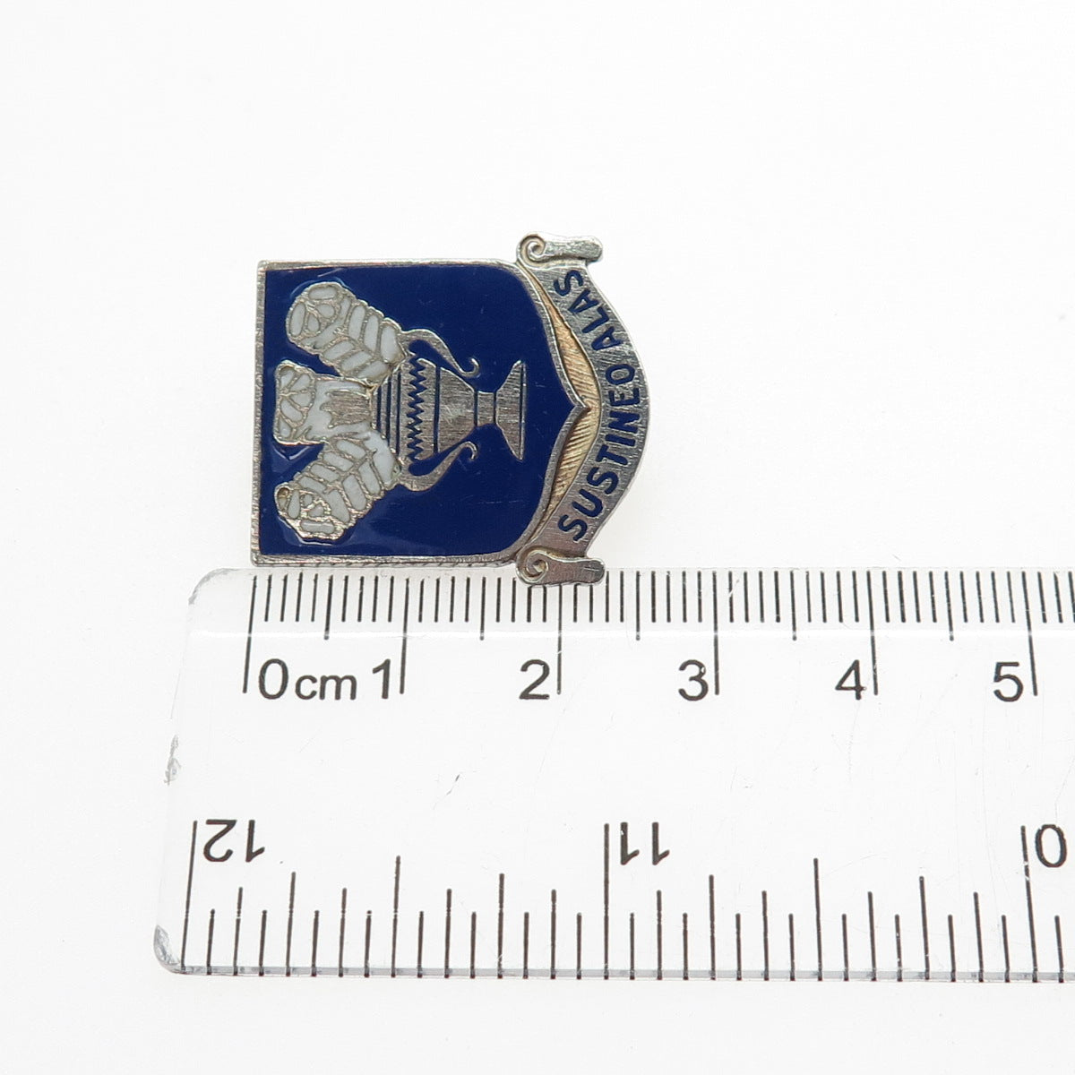 N.S. Meyer Inc Sterling Antique WWII Enamel Air Corps Technical School Brooch