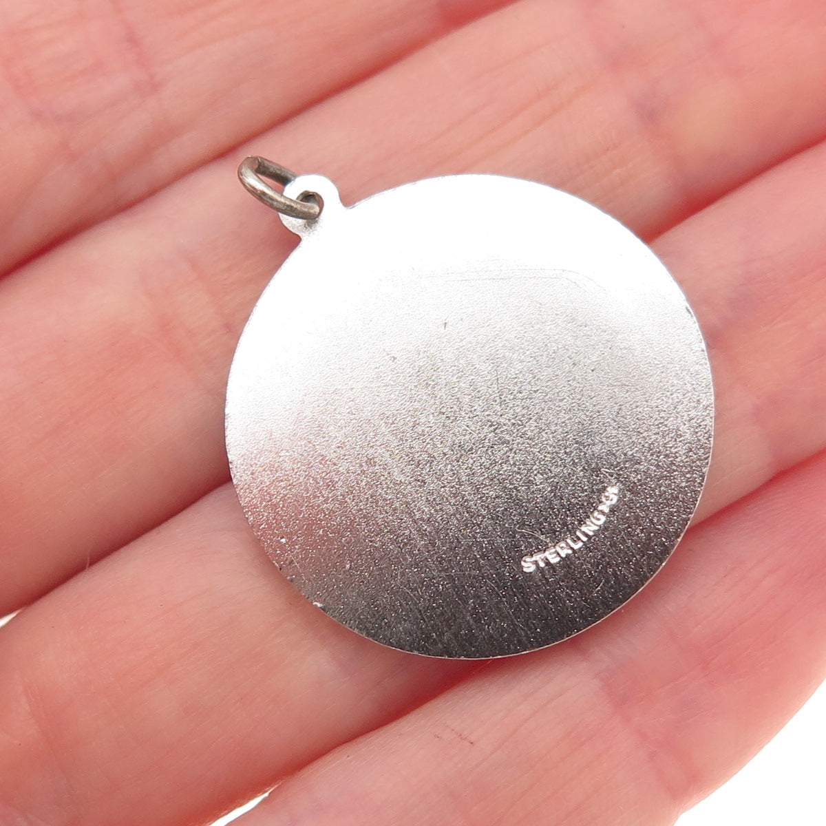 Griffith & Sons 925 Sterling Silver Vintage Enamel US Bicentennial Charm Pendant