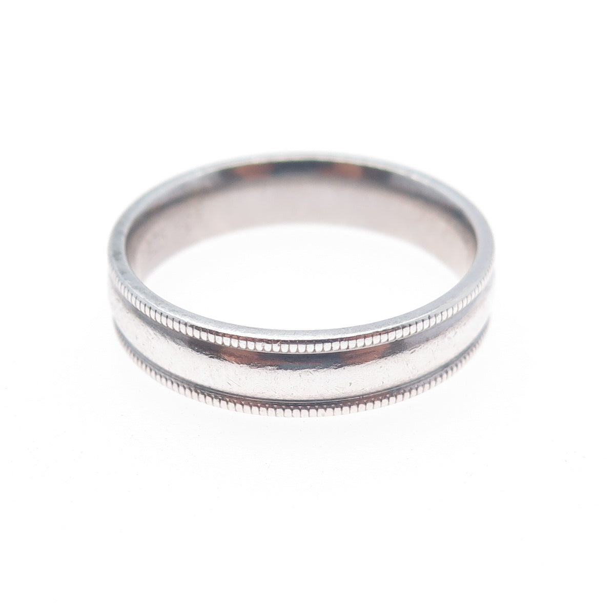 925 Sterling Silver Vintage Band Ring Size 9.75