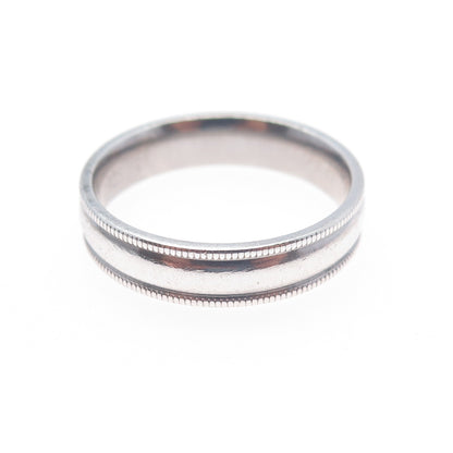 925 Sterling Silver Vintage Band Ring Size 9.75