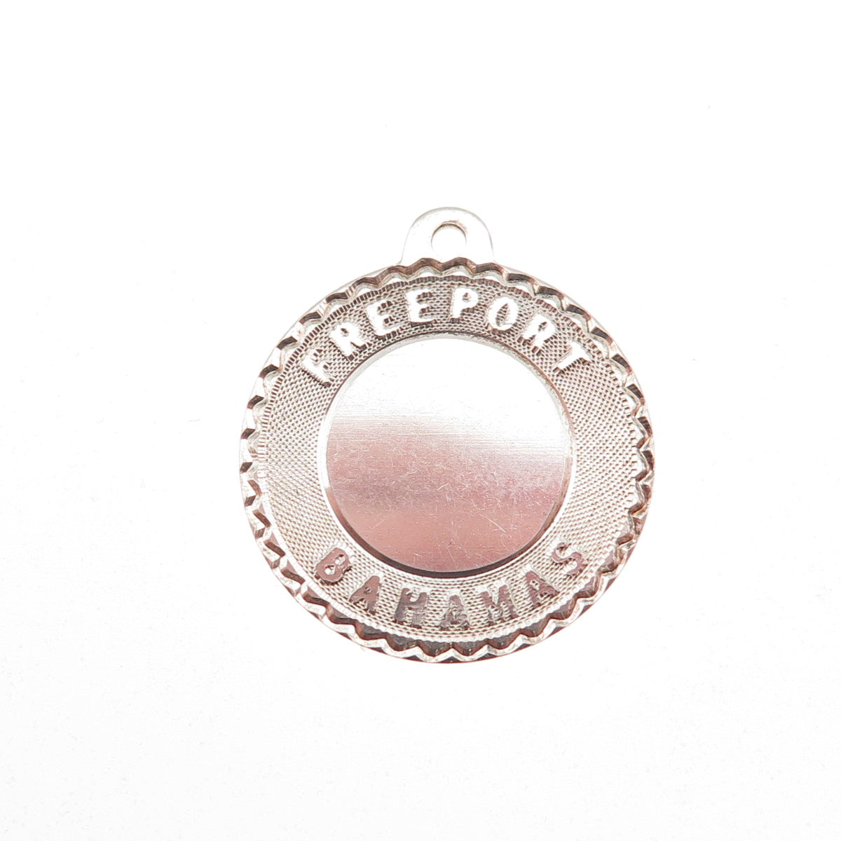 Sasco 925 Sterling Silver Vintage Freeport Bahamas Charm Pendant