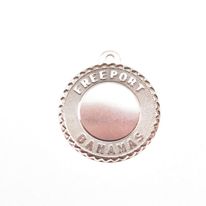 Sasco 925 Sterling Silver Vintage Freeport Bahamas Charm Pendant