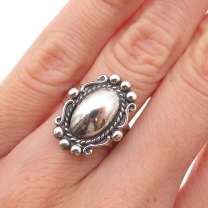 Bell Trading Post Old Pawn 925 Sterling Silver Vintage Southwestern Ring Size 5