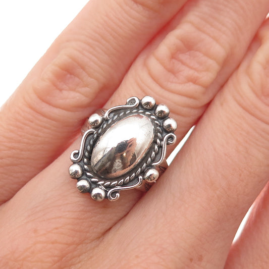 Bell Trading Post Old Pawn 925 Sterling Silver Vintage Southwestern Ring Size 5