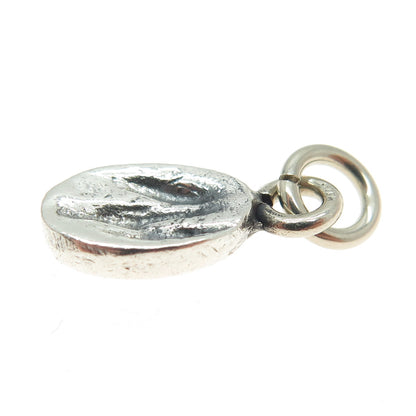 925 Sterling Silver Vintage Modernist Oxidized Minimalist Charm Pendant