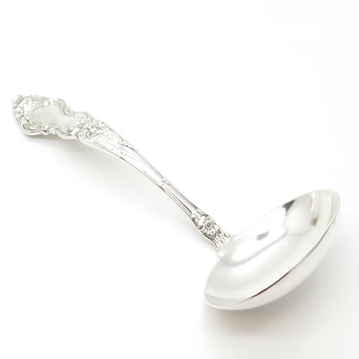 925 Sterling Silver Antique Art Deco Watson Meadow Rose - 1907 Ladle