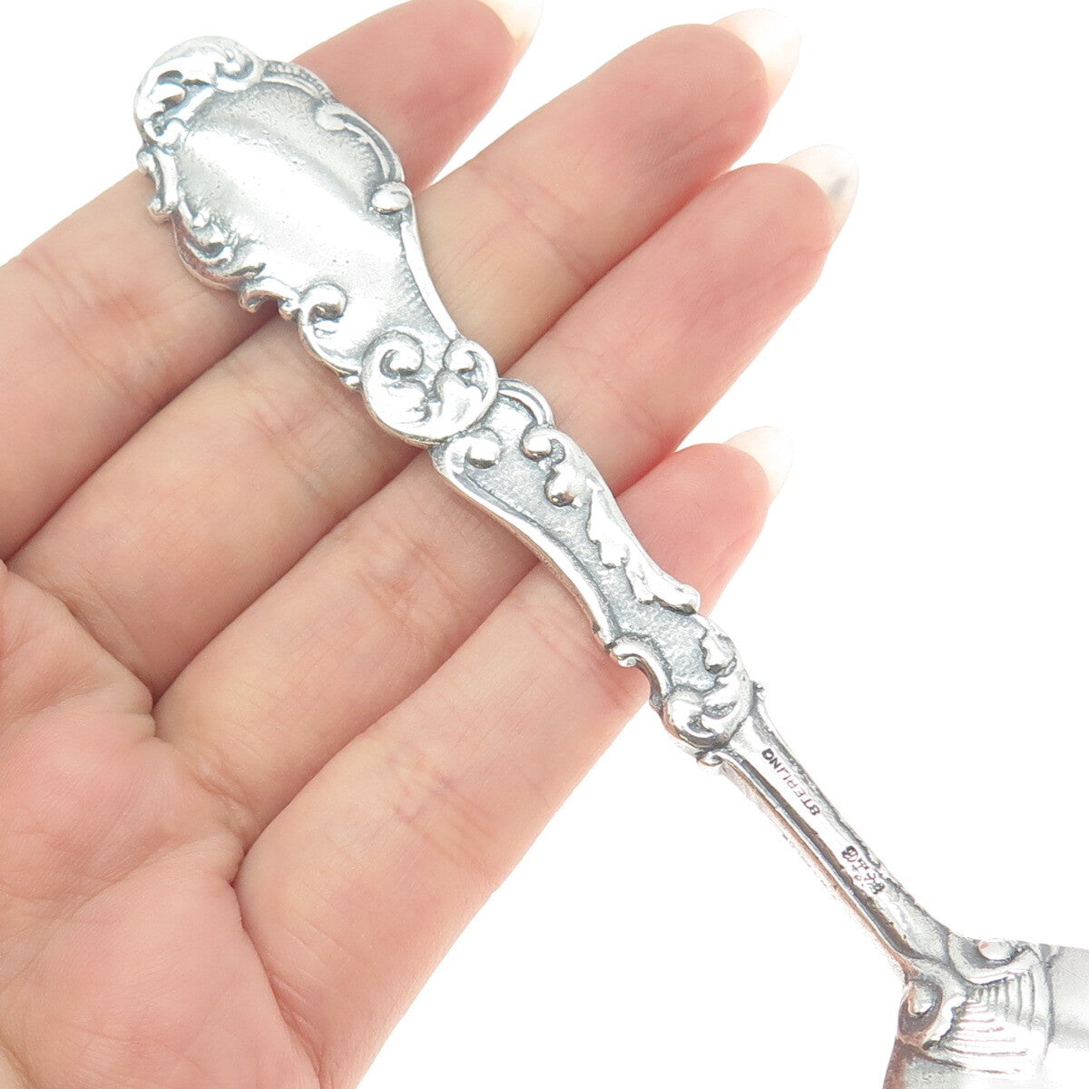 GORHAM 925 Sterling Silver Antique Memorial Arch States & Cities Coffee Spoon