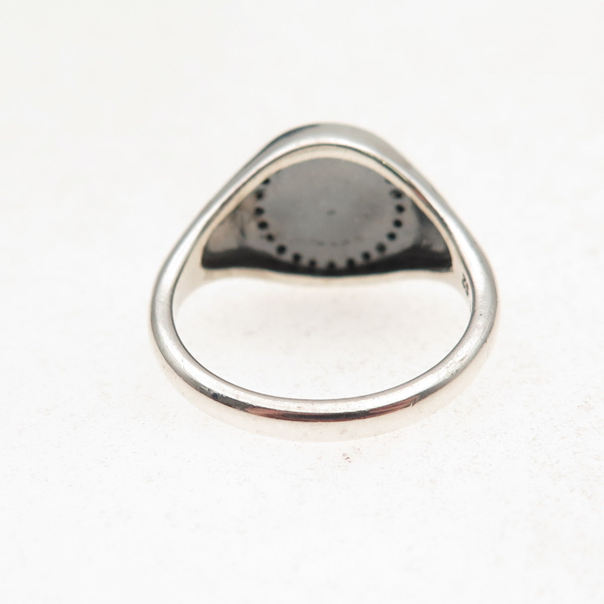 Pandora 925 Sterling Silver Round-Cut C Z Circle of Life Signet Ring Size 6
