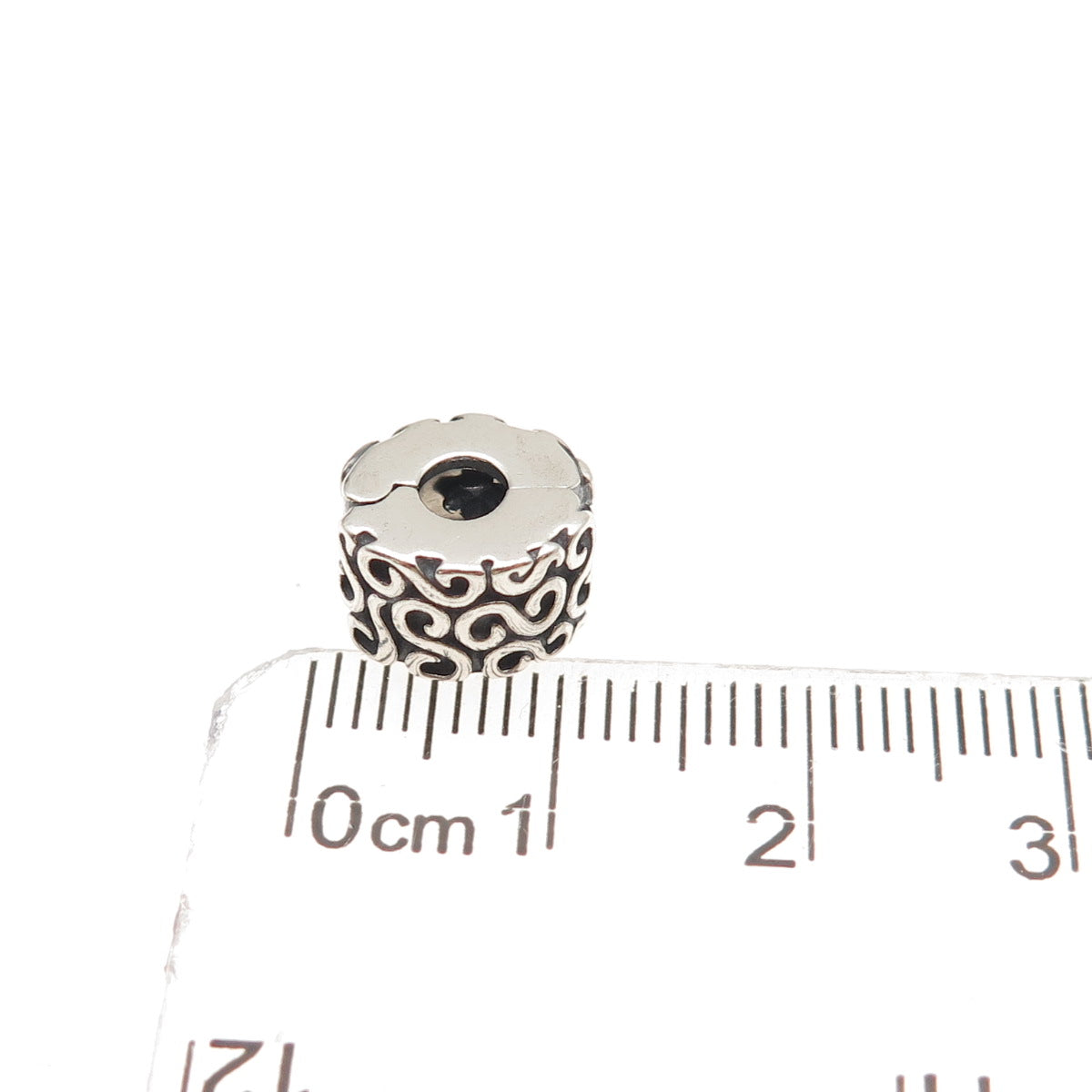 Pandora 925 Sterling Silver Serpentine Swirl Clip Charm