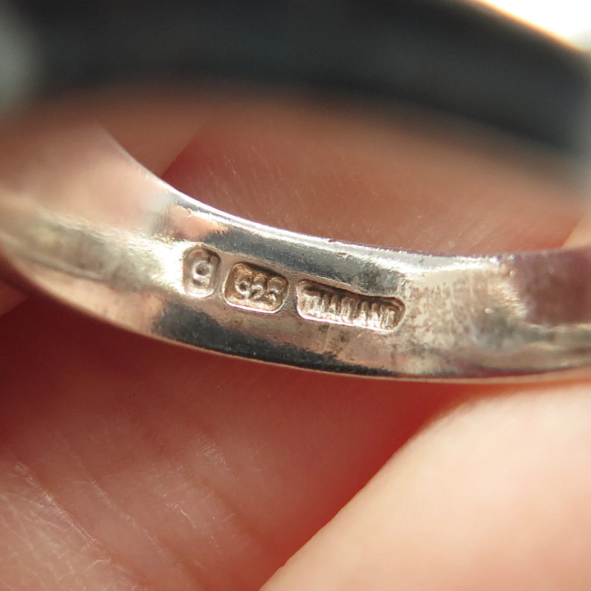 925 Sterling Silver Vintage Overlap Ring Size 7.75