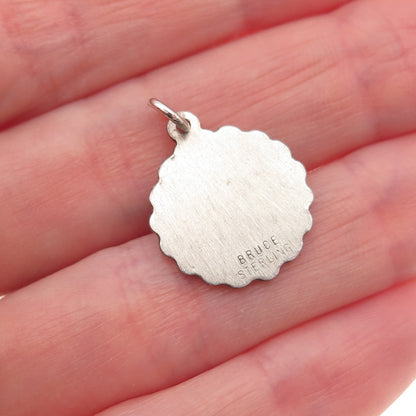 Bruce 925 Sterling Silver Antique Art Deco Horseshoe Curve Altoona Mini Pendant