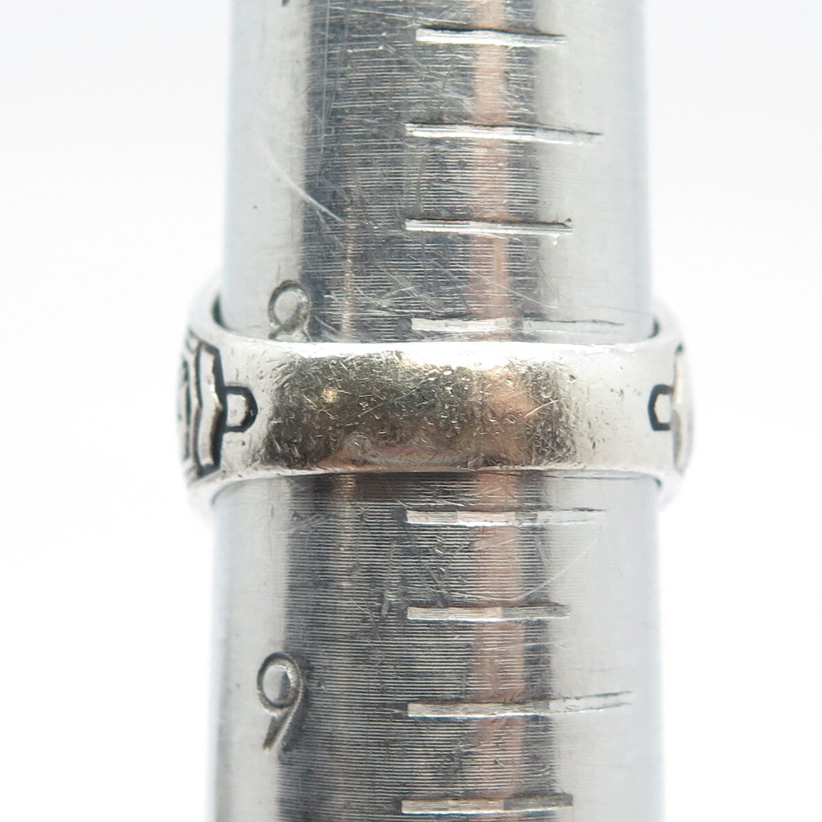 925 Sterling Silver Vintage Reed & Co Lab-Sapphire 1984 Van Wyck School Ring 8.5