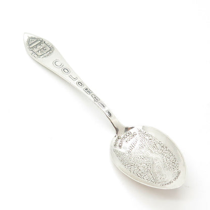 925 Sterling Silver Antique H.H. Tammen Curio Co. Colorado States & Cities Spoon