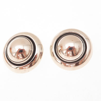 Niels Erik From 925S Sterling Silver Vintage Denmark Modernist Clip On Earrings