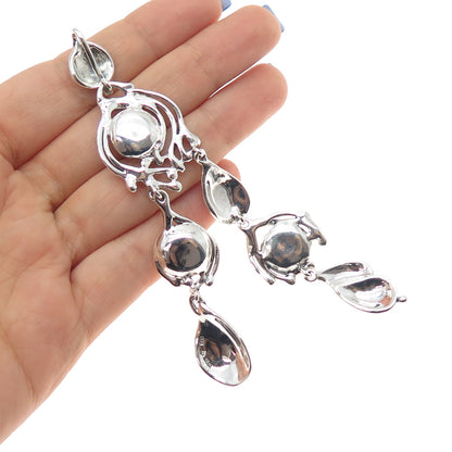 HAGIT GORALI Sterling Silver Vintage Israel Real Pearl Modernist Charm Pendant