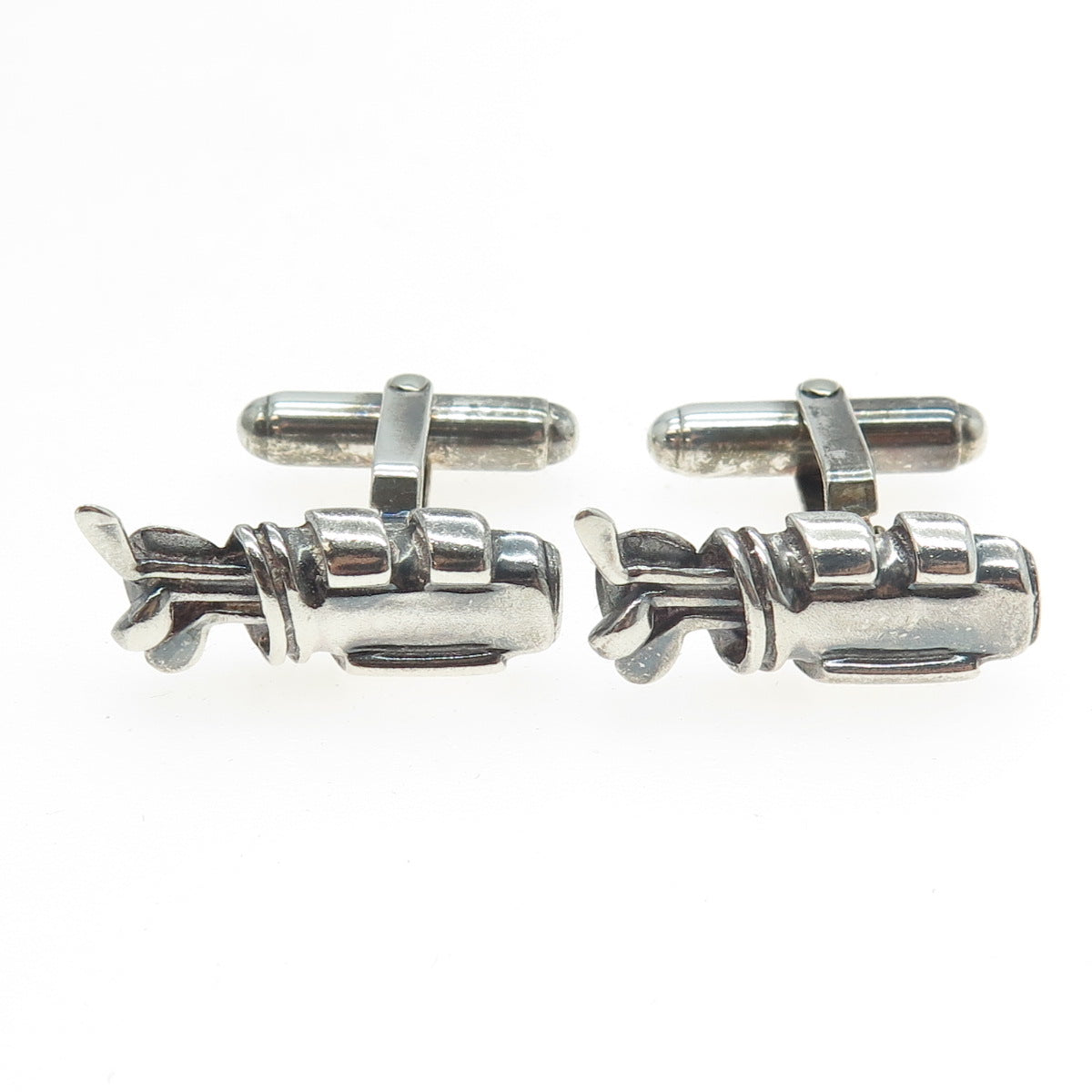 925 Sterling Silver Vintage ARG London Golf Club Cufflinks