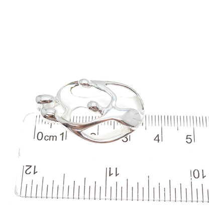 CAROLYN POLLACK 925 Sterling Silver Vintage Family Slide Charm Pendant