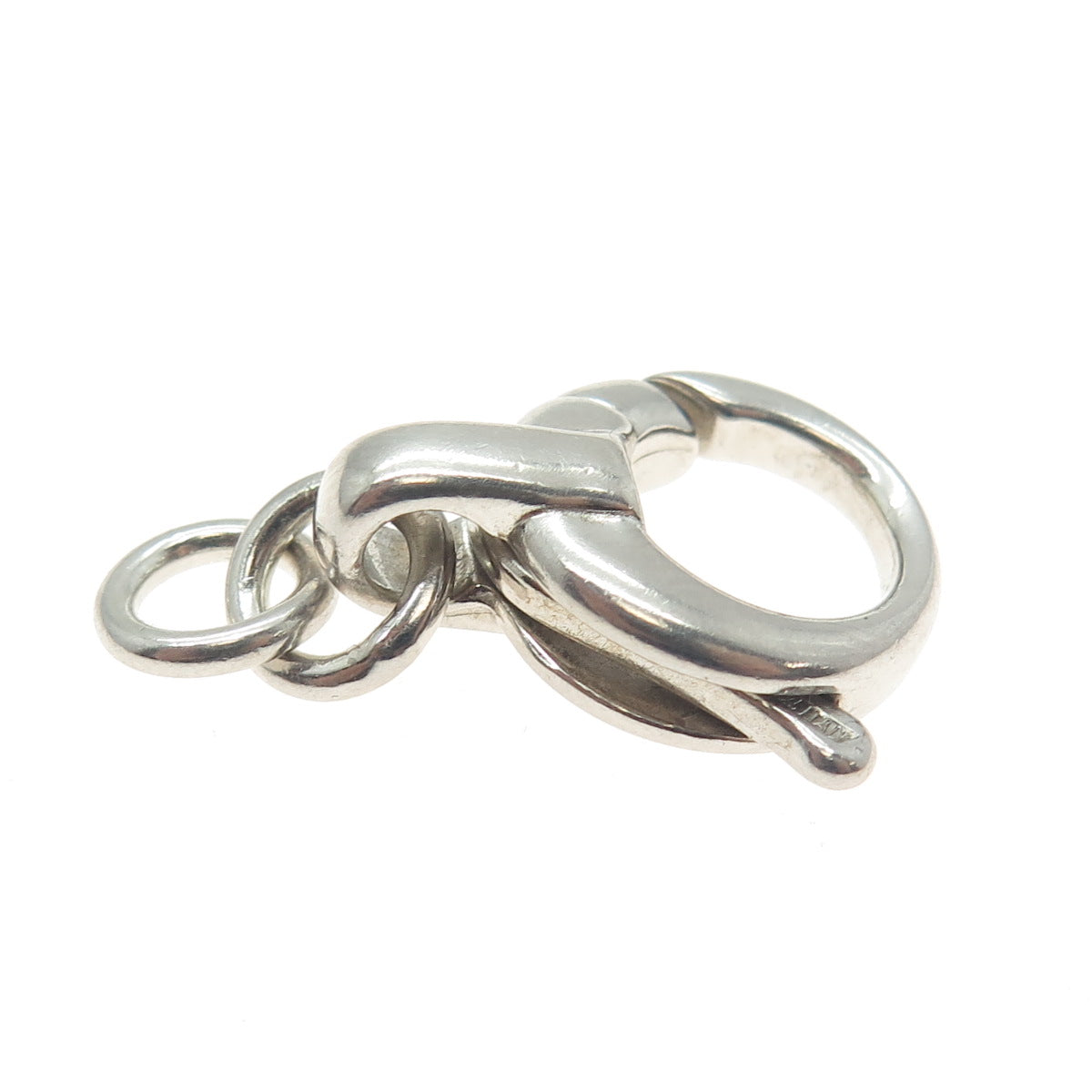 925 Sterling Silver Vintage Italy Bracelet & Necklace Spring Ring Lock Clasp