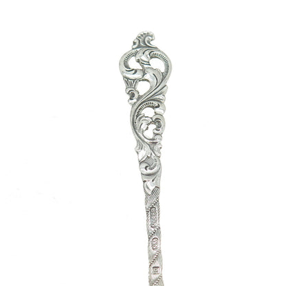 BRODRENE LOHNE 830S Silver Vintage Norway Dobbel Rokokko Coffee Spoon
