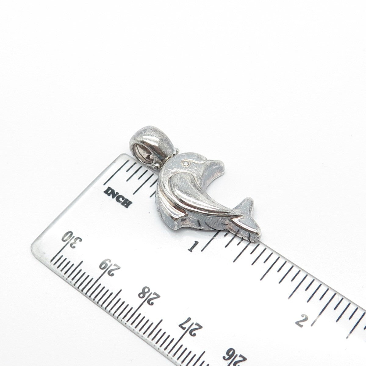 925 Sterling Silver Vintage Nicol Preziosi Friendly Dolphin Pendant