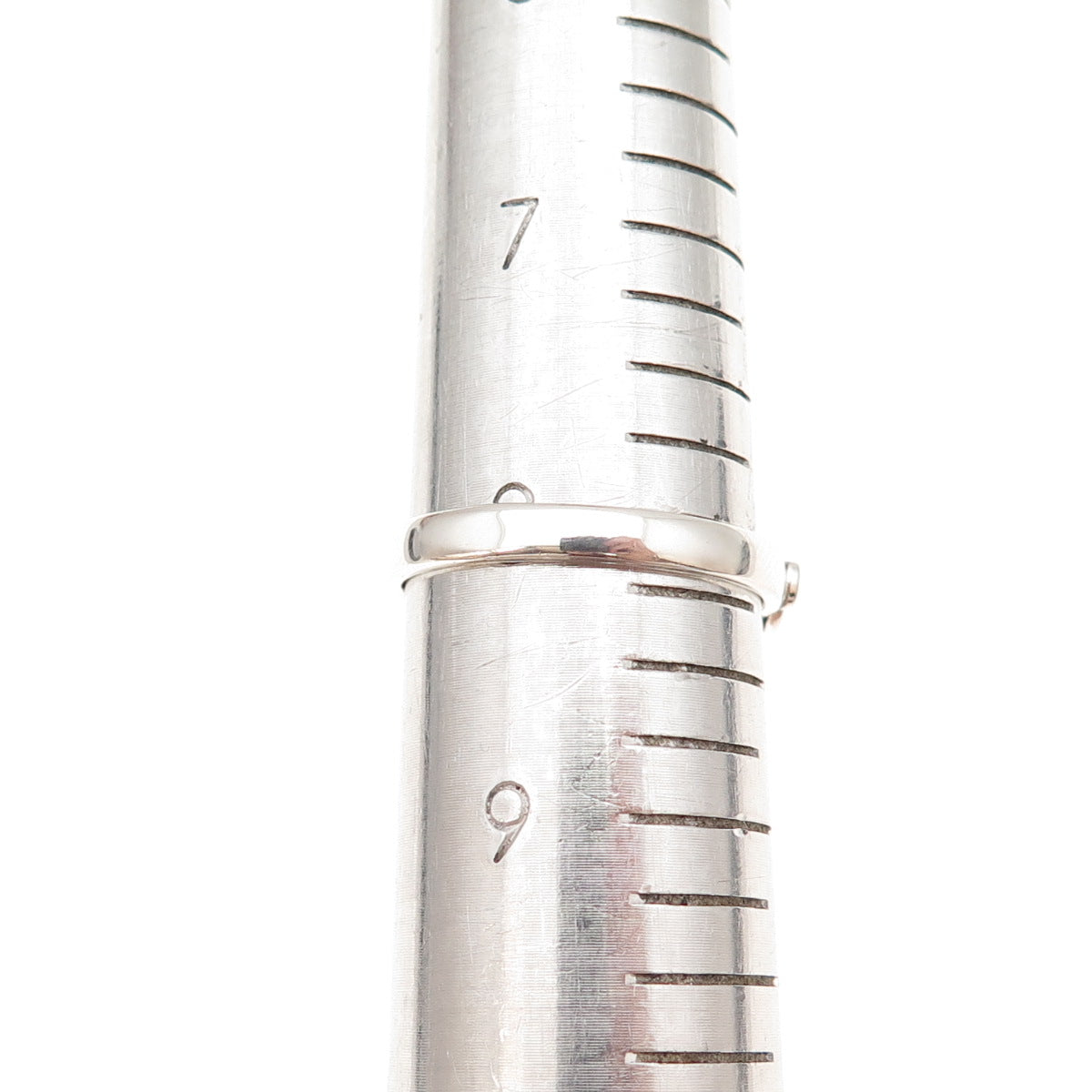 925 Sterling Silver Vintage Real Turquoise Spiral Oxidized Ring Size 8.25