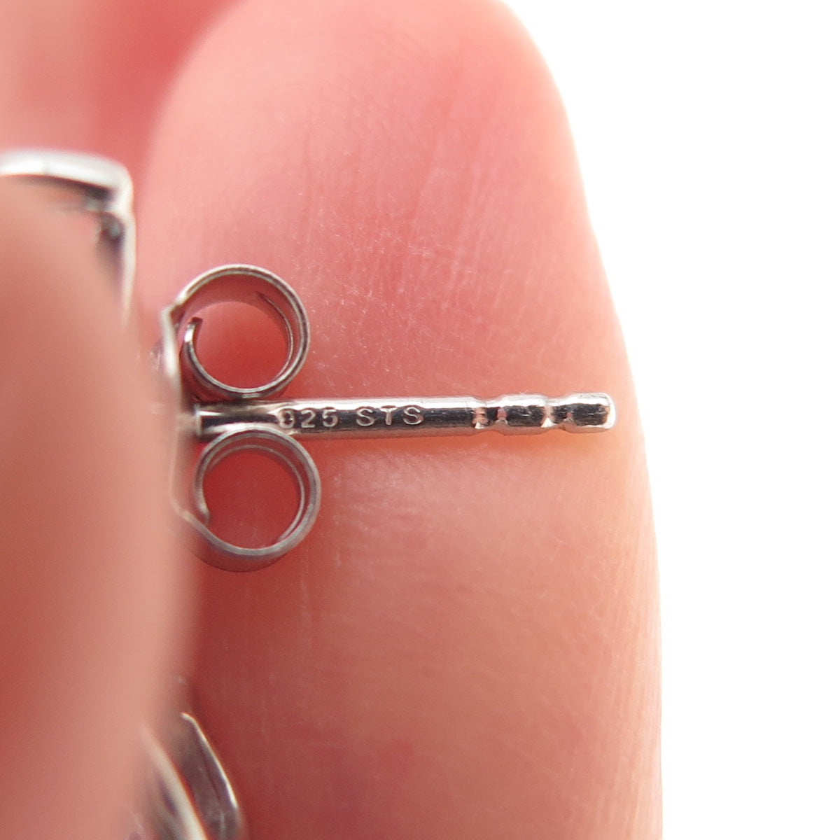 Chuck Clemency 925 Sterling Silver Real Tanzanite & White Topaz Earrings
