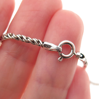 Effy 925 Sterling Silver Twisted Rope Chain Necklace 18"