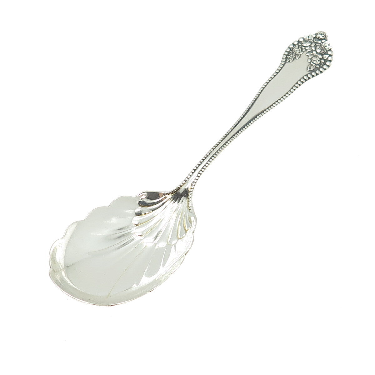 GORHAM 925 Sterling Silver Antique 1897 Lancaster Sugar Shell Spoon 6"