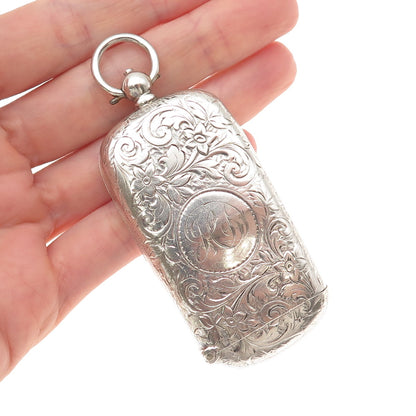 Robert Chandler 925 Sterling Silver Antique 1903 Birmingham Coin / Vesta Case