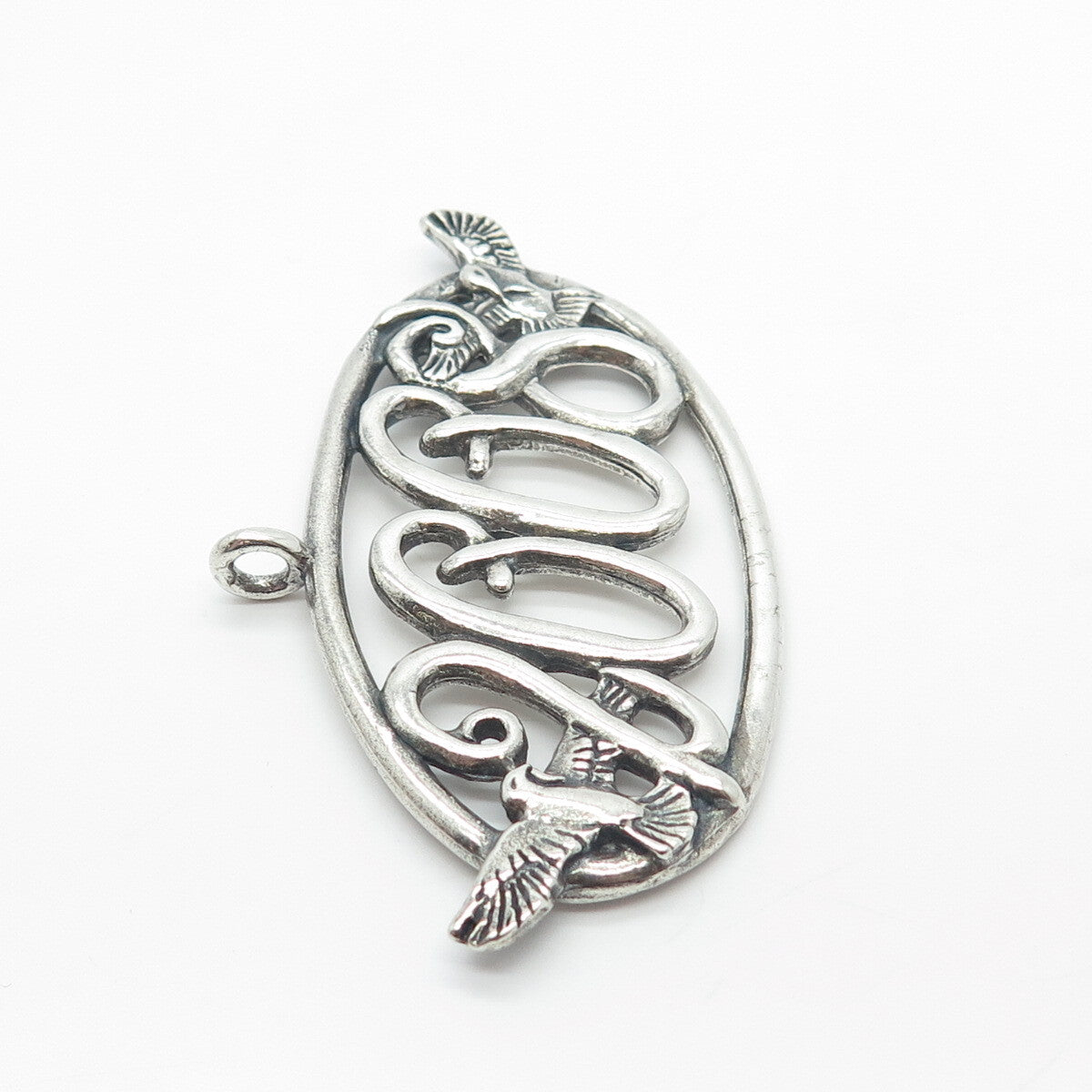 925 Sterling Silver Vintage "2008" Hummingbird Bird Christmas Tree Ornament