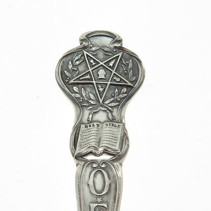 WATSON CO. Sterling Silver Antique Order of the Eastern Holy Bible Coffee Spoon