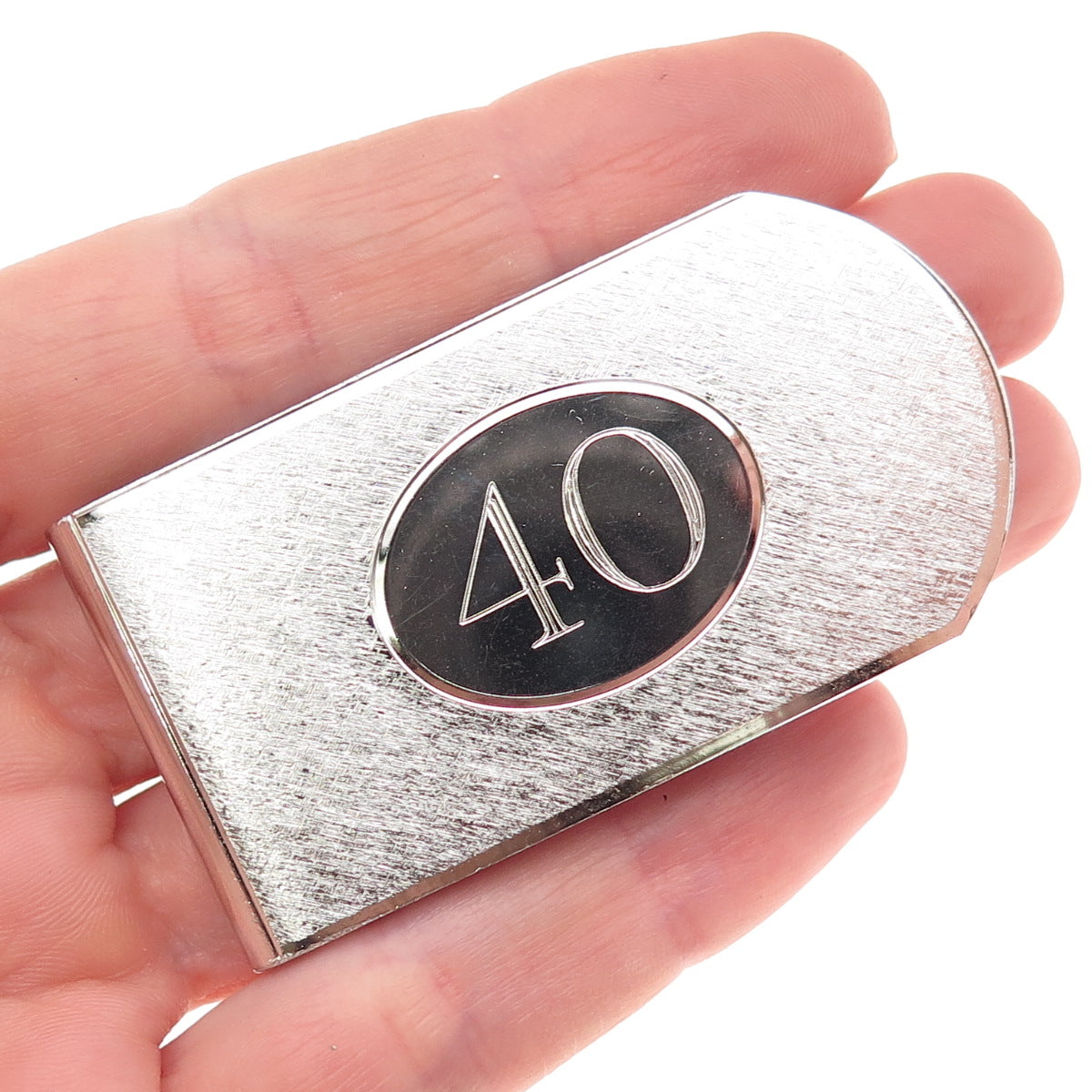 Dolan & Bullock 925 Sterling Silver Vintage Lucky Number 40 Money Clip
