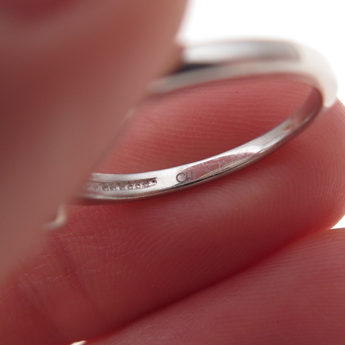 Charles Winston Sterling Silver Real Round-Cut Diamond Couple Heart Ring Size 6