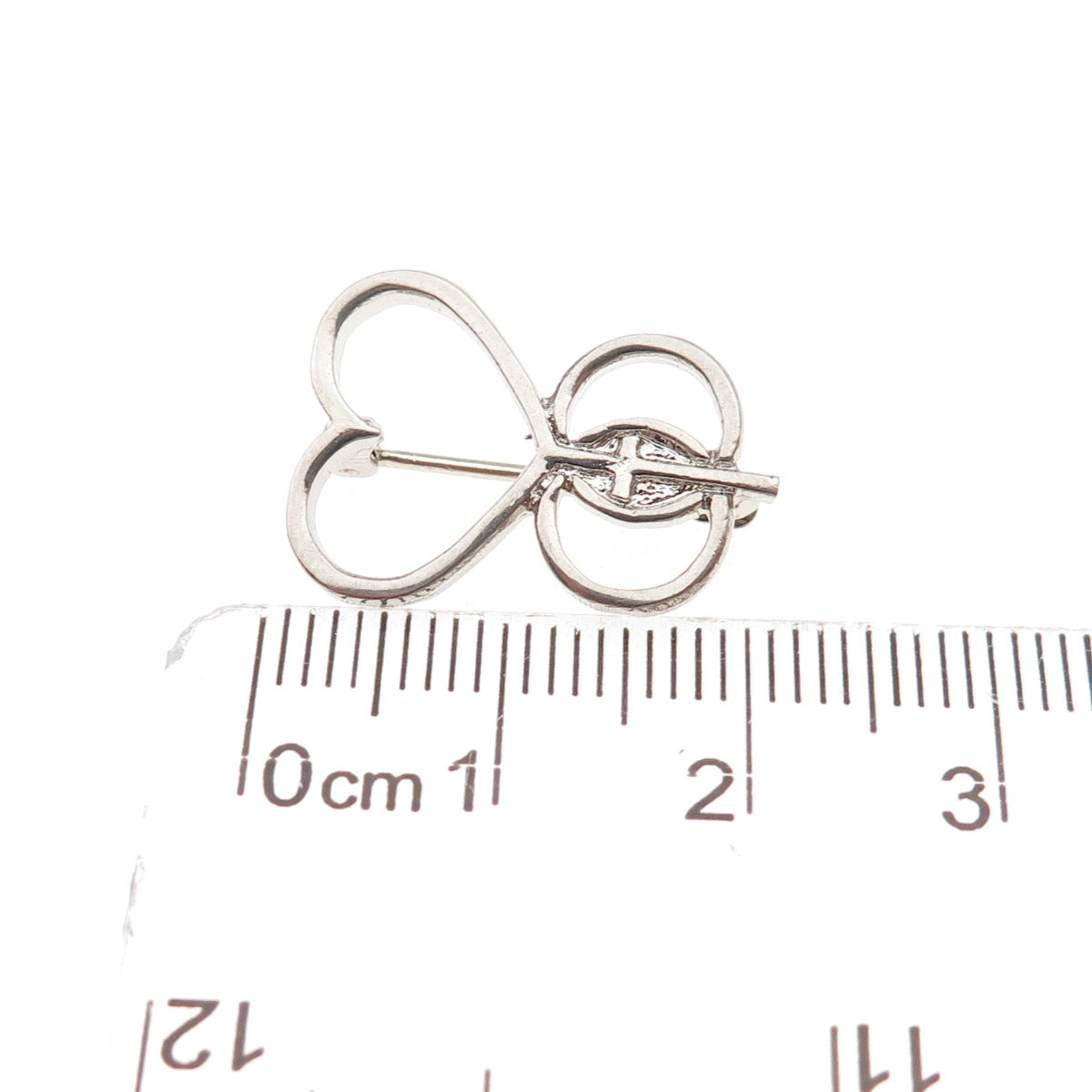 925 Sterling Silver Vintage Marriage Encounter Religious Mini Pin Brooch