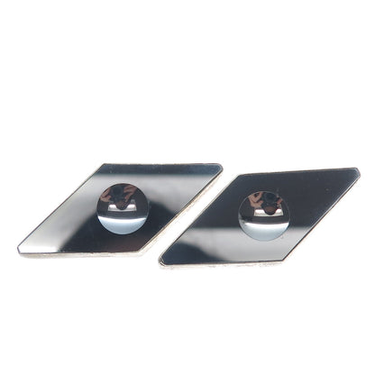 925 Sterling Silver Vintage Poland Real Hematite Modernist Oxidized Earrings
