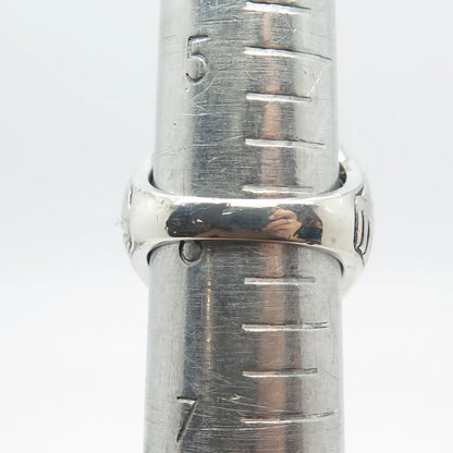 925 Sterling Silver Vintage Chapal-Zenray Inc. Modernist Ring Size 6