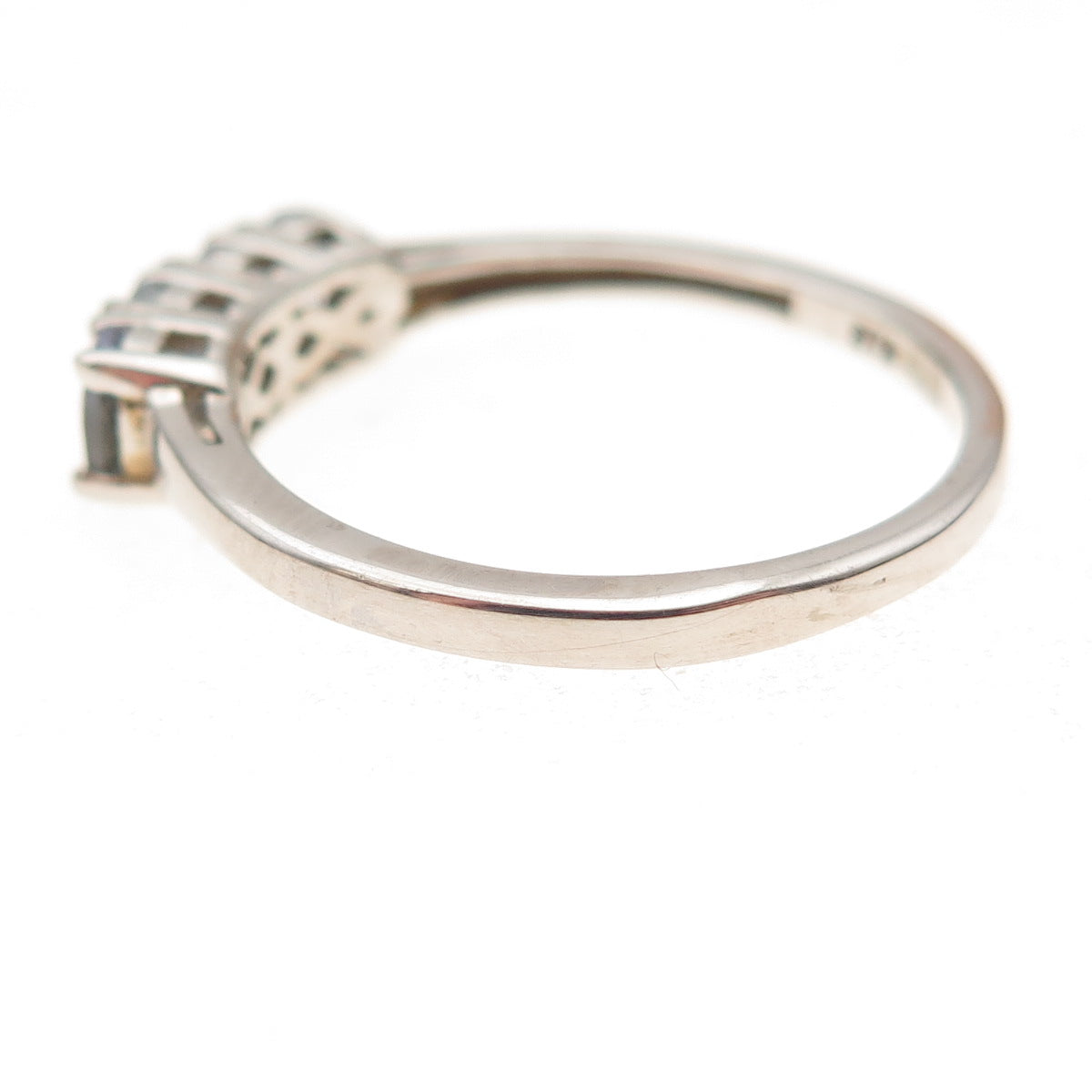 Chuck Clemency 925 Sterling Silver Real Oval-Cut Tanzanite Ring Size 10