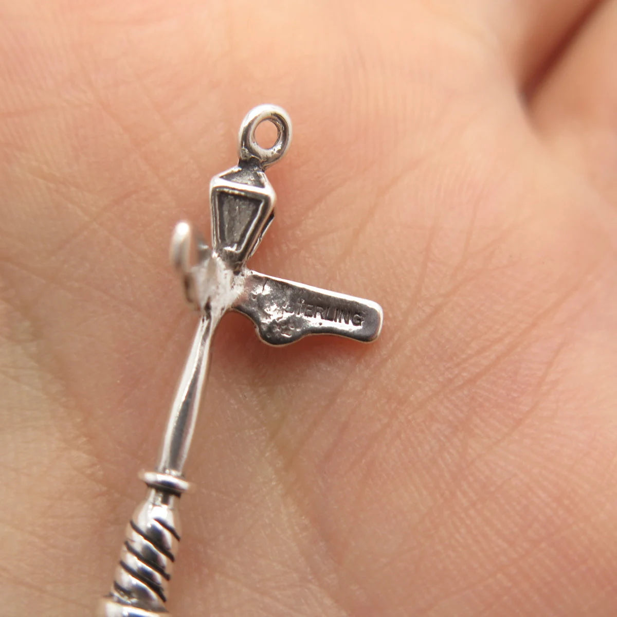 925 Sterling Silver Vintage Street Light Pendant